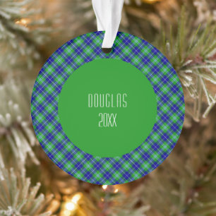 Douglas Clan Tartan Scottish Pset Ornament