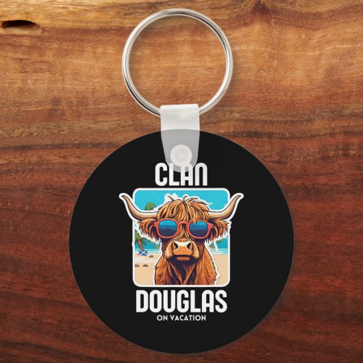 Douglas Clan Vakantie Schotse Familienaam Partij Sleutelhanger (Voorkant)
