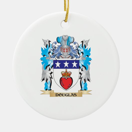 Douglas Coat of Arms - Family Crest Keramisch Ornament (Voorkant)