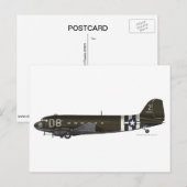 Douglas Dakota C-47 Argonia Briefkaart (Voorkant / Achterkant)