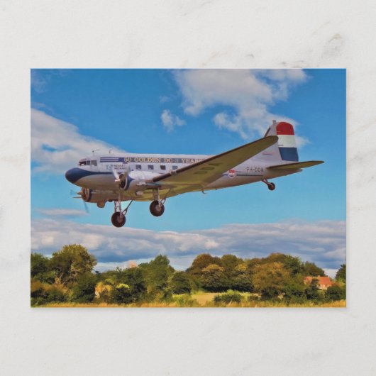 Douglas Dakota DC3 (PH-DDA) Briefkaart (Voorkant)