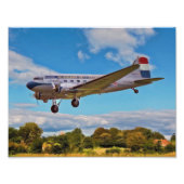 Douglas Dakota DC3 (PH-DDA) Foto Afdruk (Voorkant)