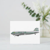 Douglas DC-3 Ozark Airlines Briefkaart (Staand voorkant)