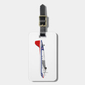 Douglas DC-3 Skytrain Northwest Airlines Bagagelabel (Voorkant verticaal)