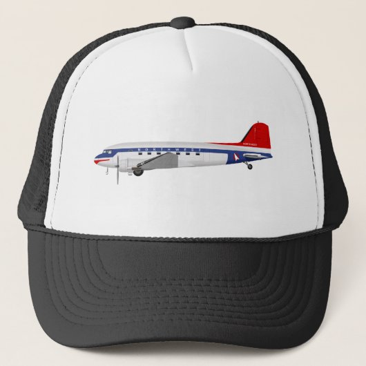 Douglas DC-3 Skytrain Northwest Airlines Trucker Pet (Voorkant)