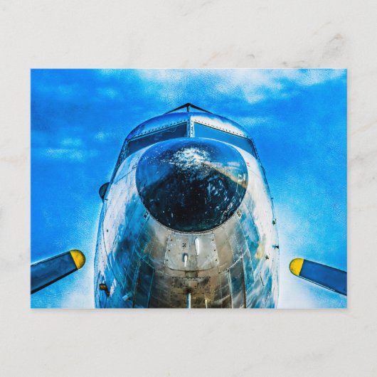 Douglas DC-3 Vliegtuig Briefkaart (Voorkant)