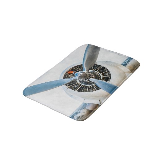 Douglas DC-3 Vliegtuig. propeller Badmat (Gekanteld)