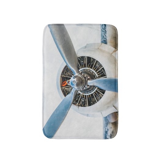 Douglas DC-3 Vliegtuig. propeller Badmat (Voorkant Verticaal)