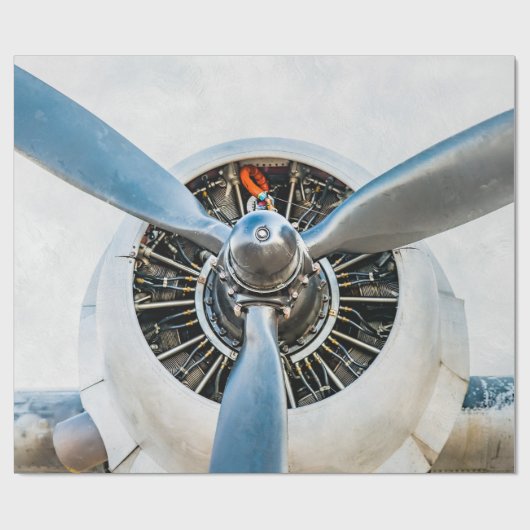 Douglas DC-3 Vliegtuig. propeller Cadeaupapier (Vlak)