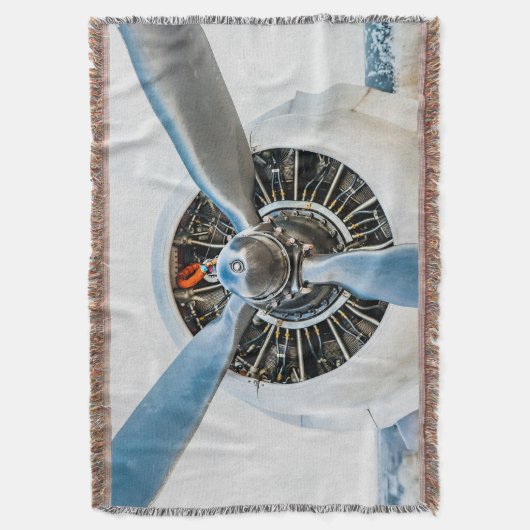 Douglas DC-3 Vliegtuig. propeller Deken (Voorkant Verticaal)