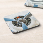 Douglas DC-3 Vliegtuig. propeller Drankjes Onderzetter (Linkerzijde)