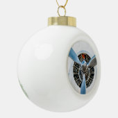 Douglas DC-3 Vliegtuig. propeller Keramische Bal Ornament (Links)