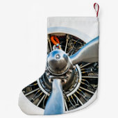 Douglas DC-3 Vliegtuig. propeller Kleine Kerstsok (Achterkant)