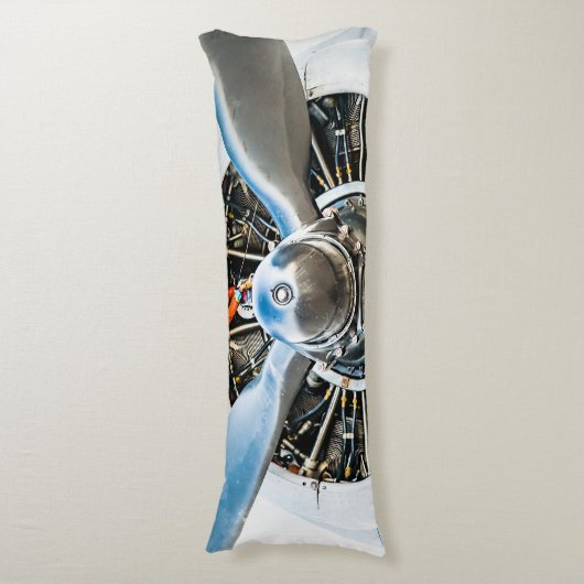 Douglas DC-3 Vliegtuig. propeller Lichaamskussen (Voorkant Verticaal)