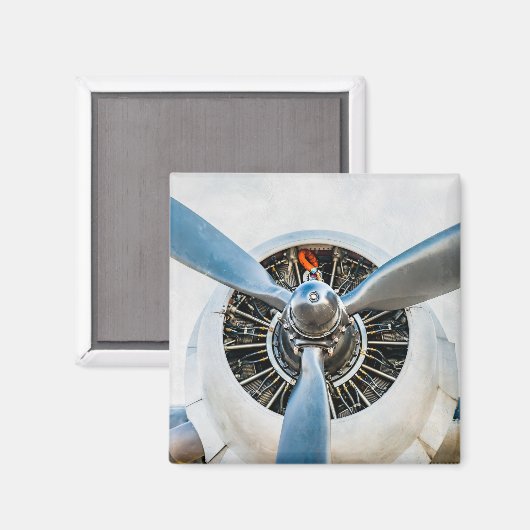 Douglas DC-3 Vliegtuig. propeller Magneet (Voorkant / Achterkant)