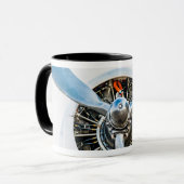 Douglas DC-3 Vliegtuig. propeller Mok (Voorkant links)