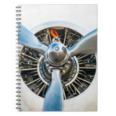 Douglas DC-3 Vliegtuig. propeller Notitieboek (Voorkant)