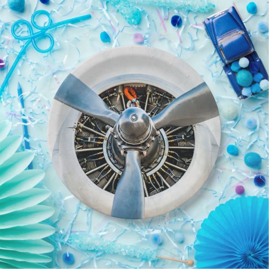 Douglas DC-3 Vliegtuig. propeller Papieren Bordje (Feest)