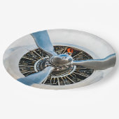 Douglas DC-3 Vliegtuig. propeller Papieren Bordje (Gekanteld)