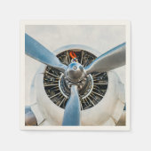 Douglas DC-3 Vliegtuig. propeller Servet (Voorkant)