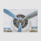 Douglas DC-3 Vliegtuig. propeller Tissuepapier (Voorkant)