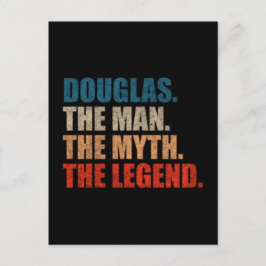 Douglas De Man De Mythe De Legende Briefkaart (Voorkant)