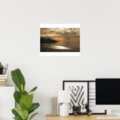 Douglas Dog Walker bij Sunrise Poster (Thuiskantoor)