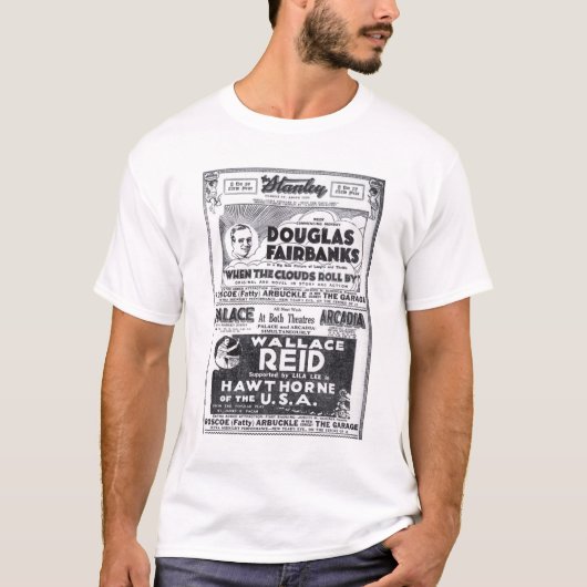 Douglas Fairbanks 1919  film and T-shirt (Voorkant)