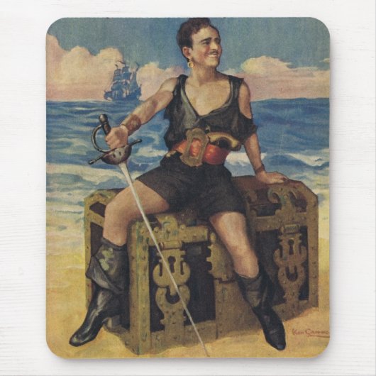 Douglas Fairbanks Black Pirate Mousepad Muismat (Voorkant)