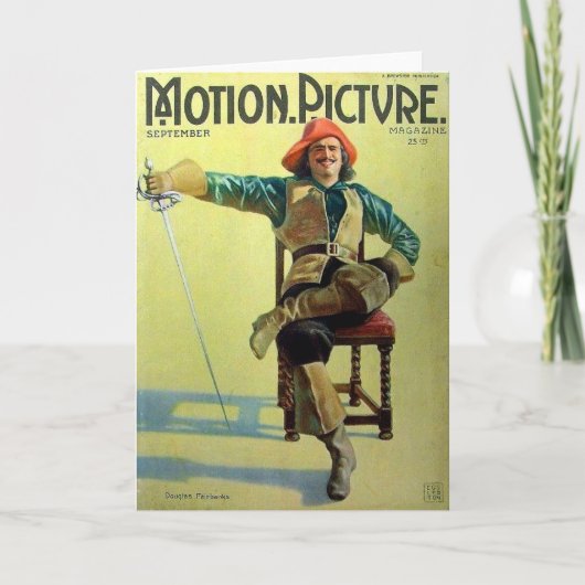 Douglas Fairbanks Drie Musketiers cover Kaart (Voorkant)