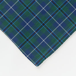Douglas Familie Marine Blauw Modern Clan Tartan Fleece Deken