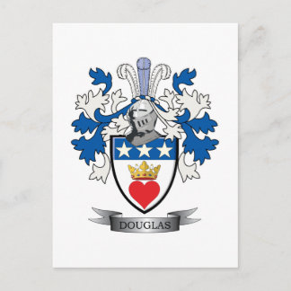 Douglas Family Crest Coat of Arms Briefkaart
