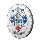 Douglas Family Crest Coat of Arms Dartbord (Voorkant Rechts)