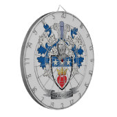 Douglas Family Crest Coat of Arms Dartbord (Voorkant Links)