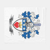 Douglas Family Crest Coat of Arms Fleece Deken (Voorkant (Horizontaal))