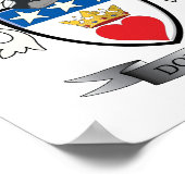 Douglas Family Crest Coat of Arms Poster (Hoek)