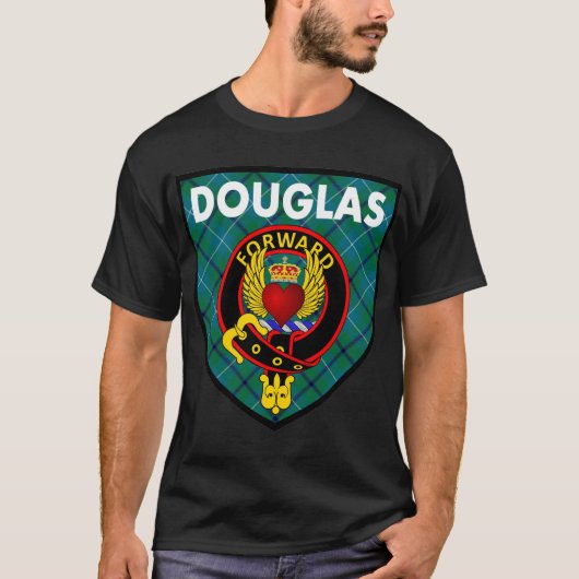 Douglas Forward crest op oude Douglas T-Shirt (Voorkant)