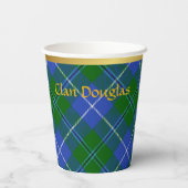 Douglas gepersonaliseerde Tartan kerst Papieren Bekers (Achterkant)