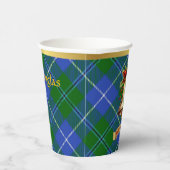 Douglas gepersonaliseerde Tartan kerst Papieren Bekers (Rechts)