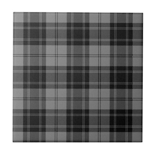 Douglas Gray Clan Hunting Tartan Pset Pattern Tegeltje (Voorkant)
