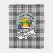 Douglas Gray Modern Clan badge Tartan Pset Fleece Deken (Voorkant)
