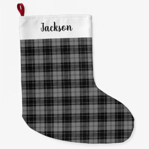 Douglas Gray Tartain Play Black Gray Grote Kerstsok