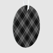 Douglas Gray Tartain Play Black Gray Ornament (voorkant)