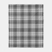 Douglas Grey Modern Schotlandse ruit Fleece Deken (Voorkant)