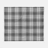 Douglas Grey Modern Schotlandse ruit Fleece Deken (Voorkant (Horizontaal))