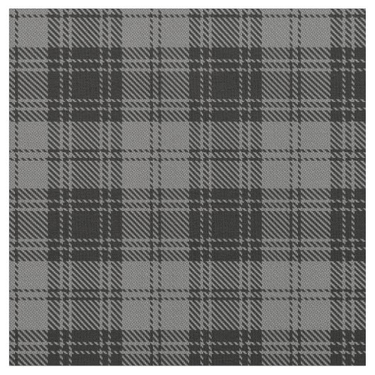 Douglas grey Tartan Stof (Close Up)
