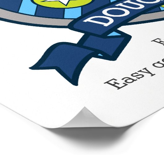 Douglas jongens D naam betekenis beer kam poster (Hoek)