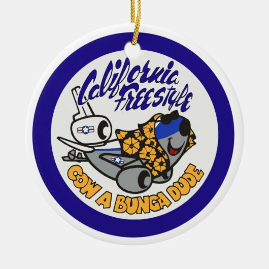 Douglas KC-10 Extender California Freestyle Keramisch Ornament (Voorkant)