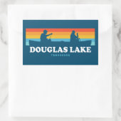 Douglas Lake Tennessee Canoe Rechthoekige Sticker (Tas)