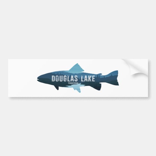 Douglas Lake Tennessee Fish Bumpersticker (Voorkant)